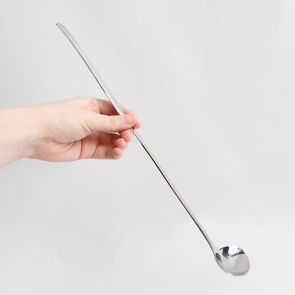 스텐 긴 소스 국자 대형 롱 스푼 드레싱 양념 배식 쏘스 타원 국자 국산 18-10