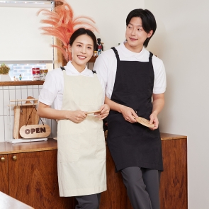 H형 버클 윈디 에이프런 앞치마 방수 발수코팅 경량 카페 서빙 주방 요리