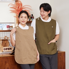 원피스형 버클 윈디 에이프런 앞치마 방수 발수코팅 경량 카페 서빙 주방 요리