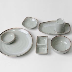 이더멜라민 소고터치 멜라민 식기 업소용 그릇 식당 앞접시 사각쿠프 수타원 원형접시 초장기