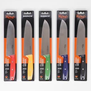 도루코 뉴클래식 라이트 다용도 칼라 식도 200mm 주방칼 식칼 업소용 급식용 분류형