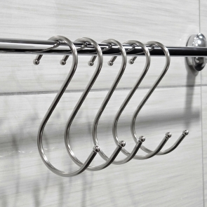 스텐 S자고리 10개 묶음 다용도걸이 주방걸이 S고리 가방 옷장정리