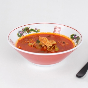 멘야 라멘기 붉은용 멜라민 면기 마라탕 쌀국수 짜장면 비빔기 덮밥 비쥬 965-8.4 레드