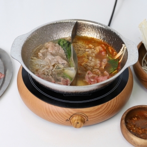 손잡이 반반 샤브나베 스텐 전골냄비 인덕션 샤브샤브 스키야키 마라탕 훠궈 밀푀유나베