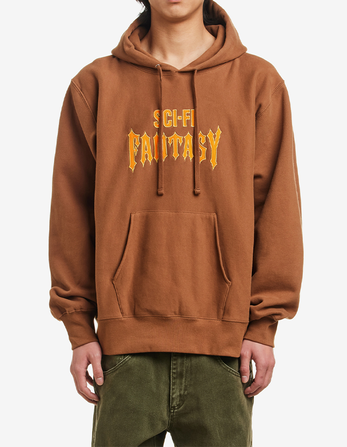 SCI-FI FANTASY BIKER HOOD BROWN