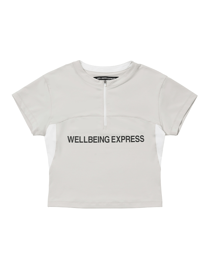 웰빙익스프레스 25SS Active Half Zip Up Deep Beige