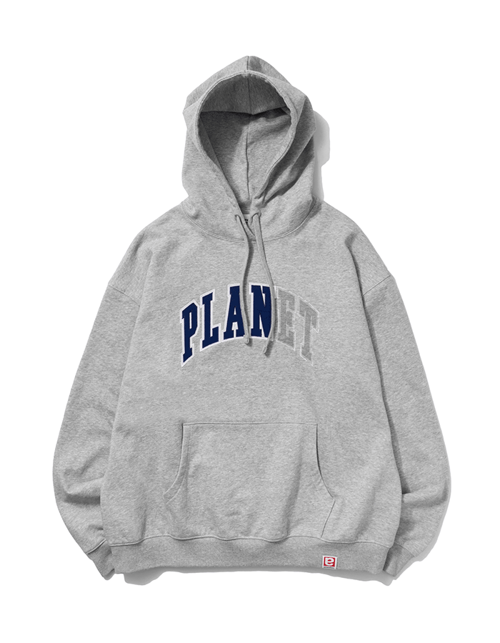 엑스트라오디너리 25SS PLANET APPLIQUE HOODIE L/GREY
