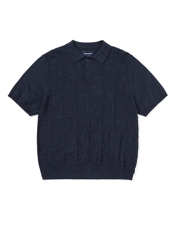 디스이즈네버댓 25S/S Stacked TNT S/S Knit Polo Navy