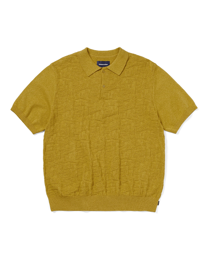 디스이즈네버댓 25S/S Stacked TNT S/S Knit Polo Yellow