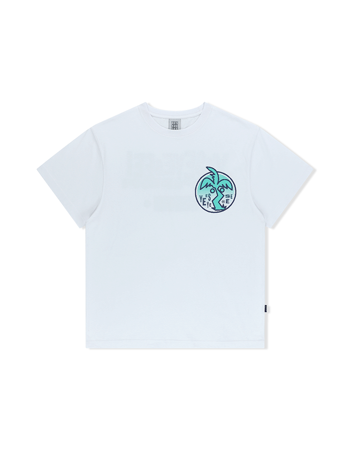 예스아이씨 25SS Y.E.S Palm Tree Tee White
