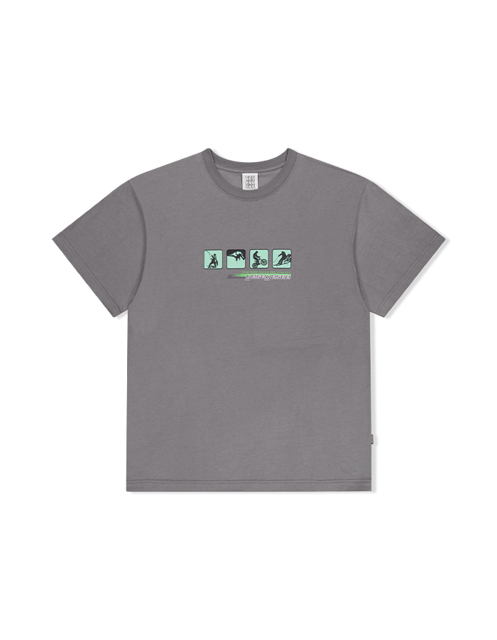 예스아이씨 25SS Y.E.S Outdoor Tee Dark Grey