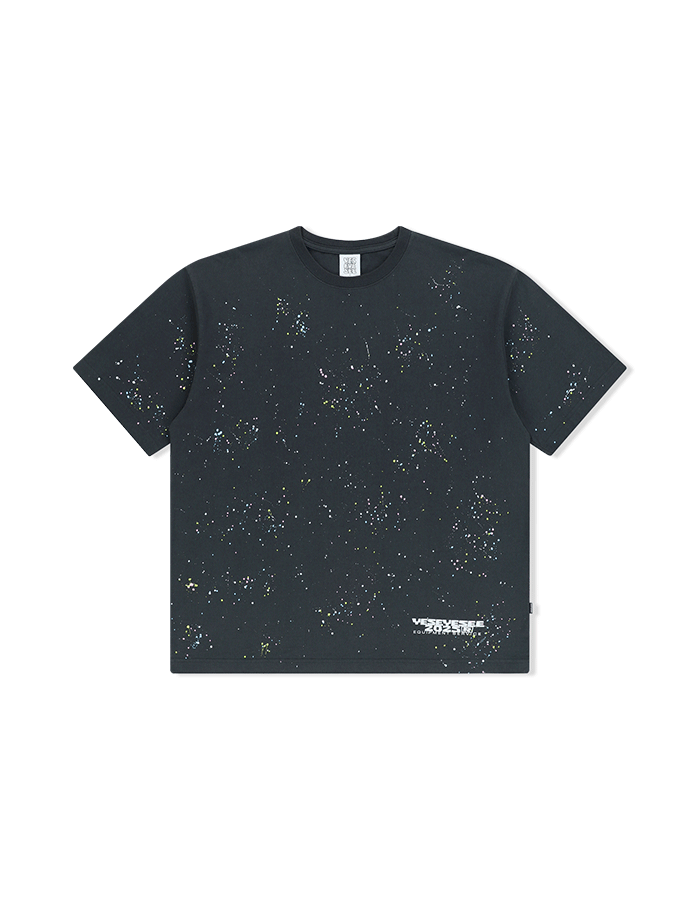 예스아이씨 25SS Y.E.S Multi Painted Tee Charcoal