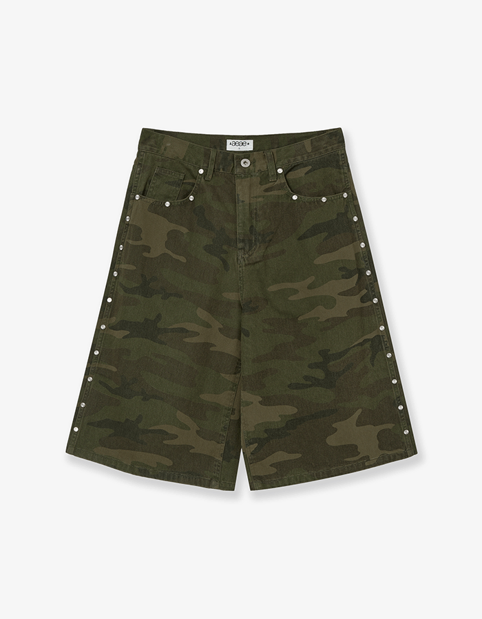 [AEAE] 25SS STUD SHORTS [CAMO]
