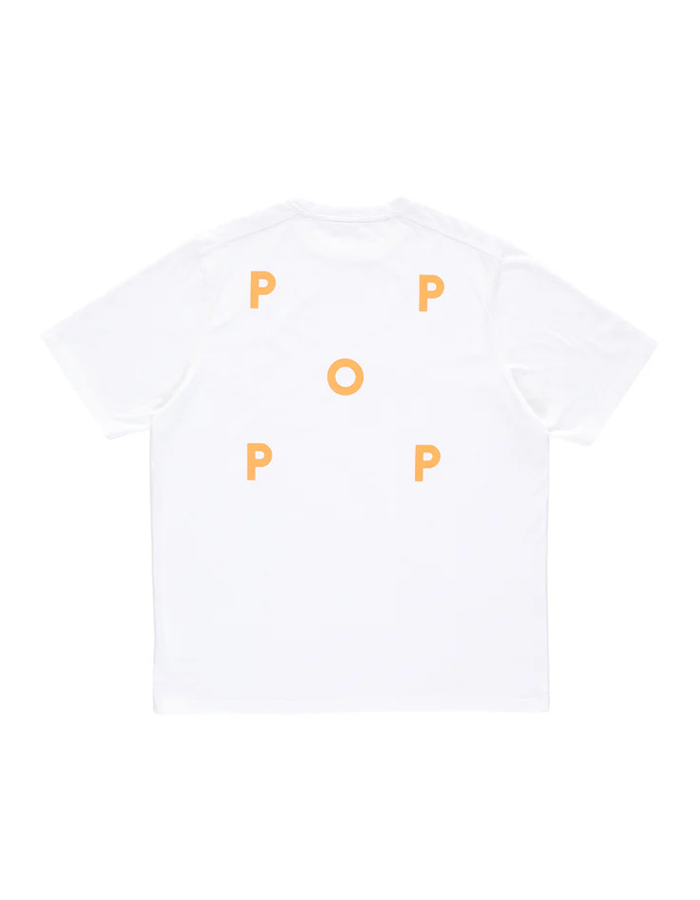 팝트레이닝컴퍼니 LOGO T-SHIRT WHITE/ISLAND POPPY