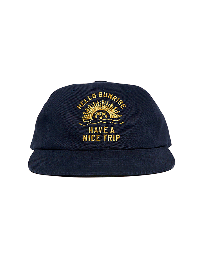 헬로선라이즈 HS VTG Arch Logo Relaxed Fit Cap_Navy