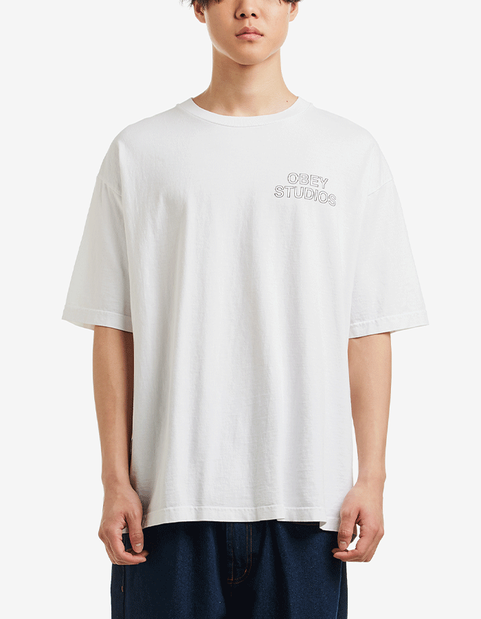 오베이 OBEY STUDIOS OUTLINE PIGMENT VINTAGE WHITE