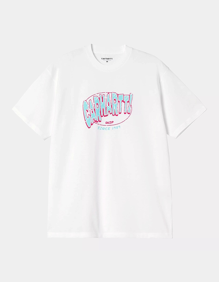 칼하트WIP S/S HOT SCRIPT T-SHIRT WHITE