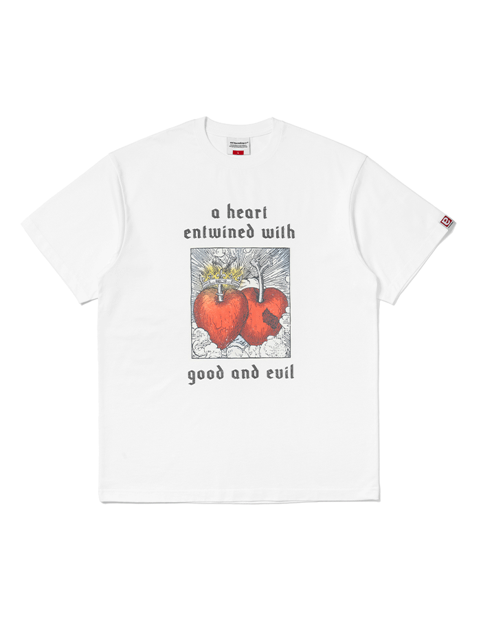 엑스트라오디너리 APPLE HEART TEE OFF WHITE