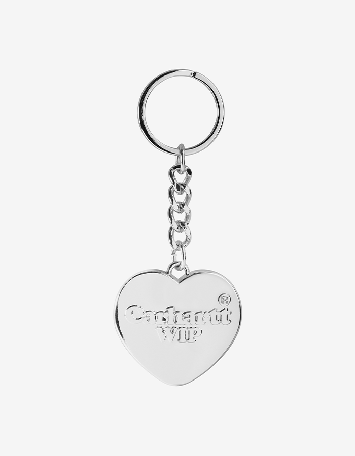칼하트WIP HEART KEYCHAIN SILVER