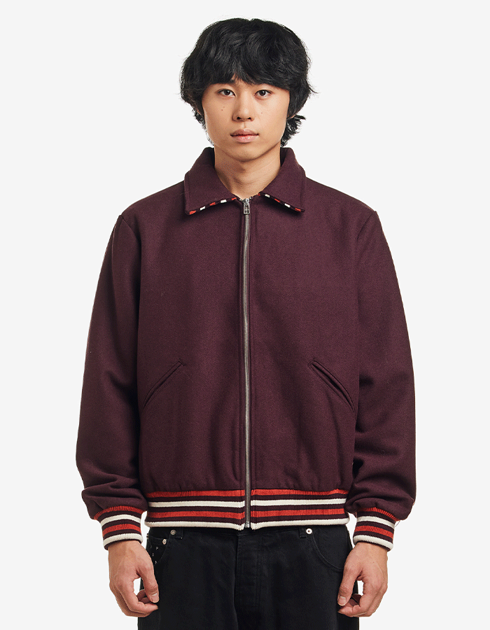 팝트레이닝컴퍼니 VARSITY JACKET FUDGE