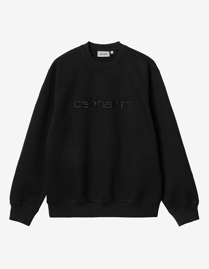 칼하트WIP CARHARTT SWEATSHIRT BLACK / BLACK