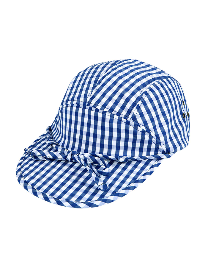 [YOUCHE PRETATPORTER] DR GINGHAM CHECK DUCK CAP Blue