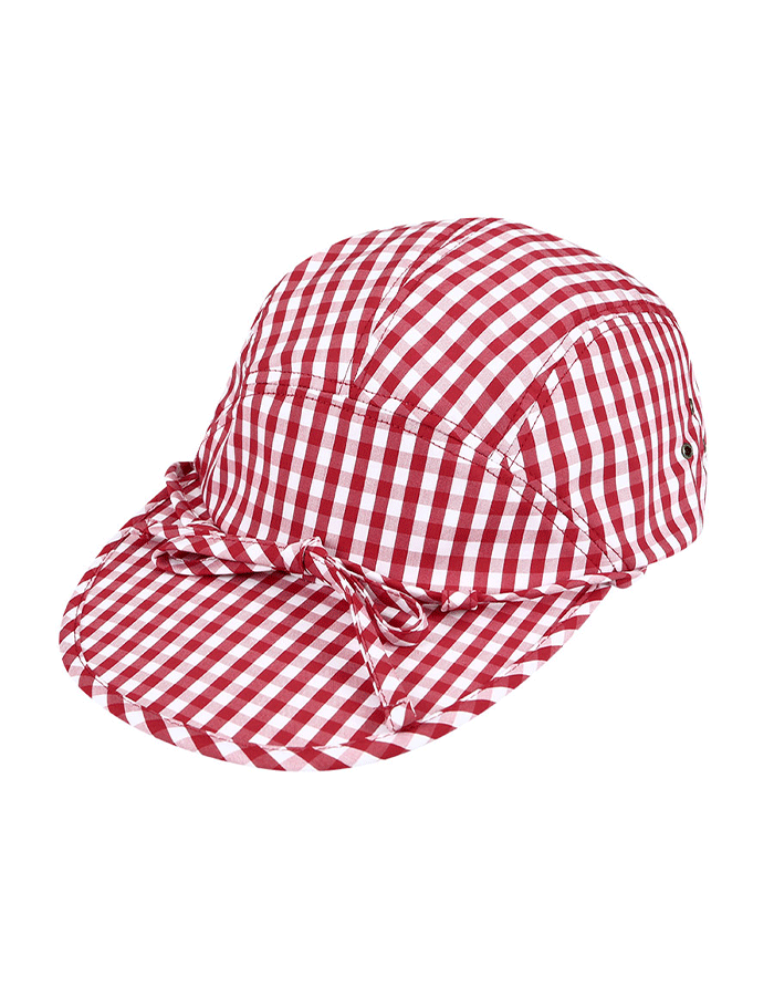 [YOUCHE PRETATPORTER] DR GINGHAM CHECK DUCK CAP Red