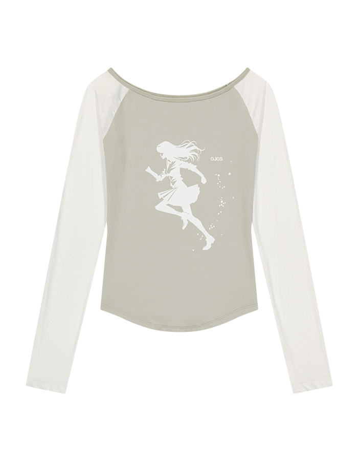 오호스 Star Reglan Long Sleeve / Off White