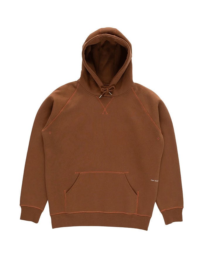 팝트레이닝컴퍼니 LOGO HOODED SWEAT BISON