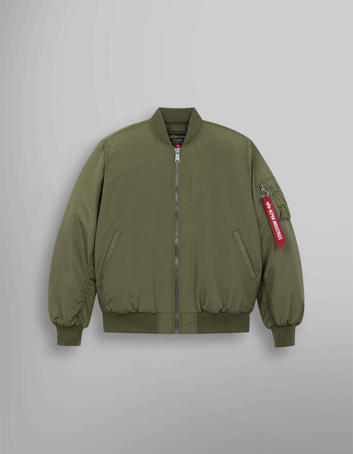 알파인더스트리 MA-1 OXFORD FLIGHT JACKET OG-107 GREEN