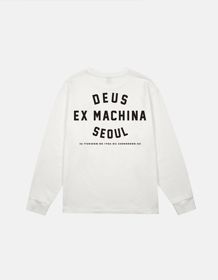 데우스엑스마키나 Seoul College Address Ls Tee_White