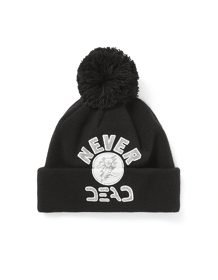 디스이즈네버댓 GD Lightning Bear Pom Beanie Black