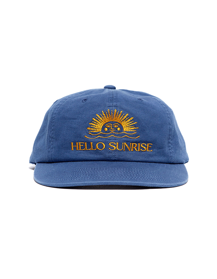 헬로선라이즈 Washed OG Logo 6panel Cap_Ocean Blue