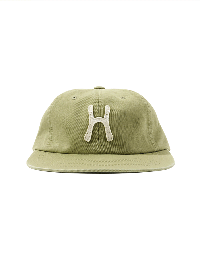 헬로선라이즈 H Logo Cotton Relaxed Fit 6Panel Cap_Olive