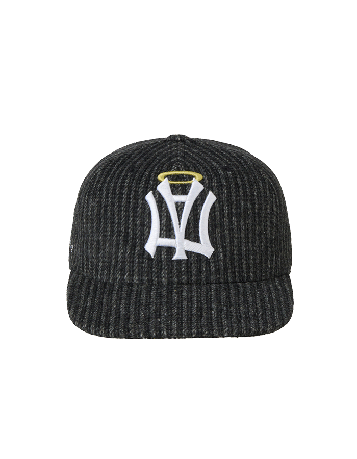 AEAE 에이이에이이 AE SYMBOL STRIPE ANGEL WING CAP [BLACK]