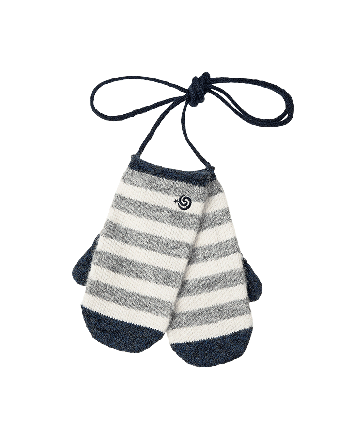 AEAE 에이이에이이 STRIPE MITTEN GLOVES [GREY]