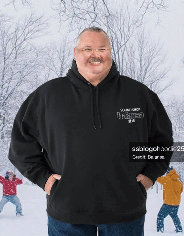 사운드샵발란사 ssb logo hoodie black