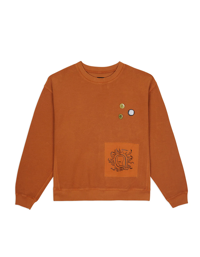 브레인데드 Gargoyle Crewneck - Ochre / Light Brown