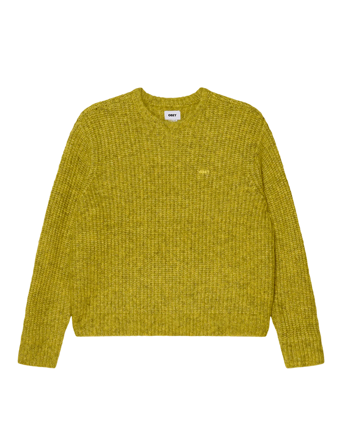 오베이 DEXTER SWEATER CHARTREUSE