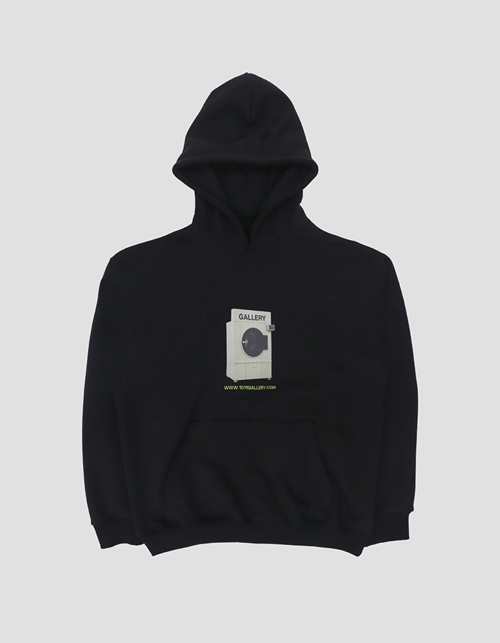 1011 GALLERY Gallery Washing Machine Hoodie - Black
