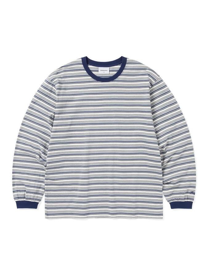 디스이즈네버댓 26SS Striped L/S Tee Ivory