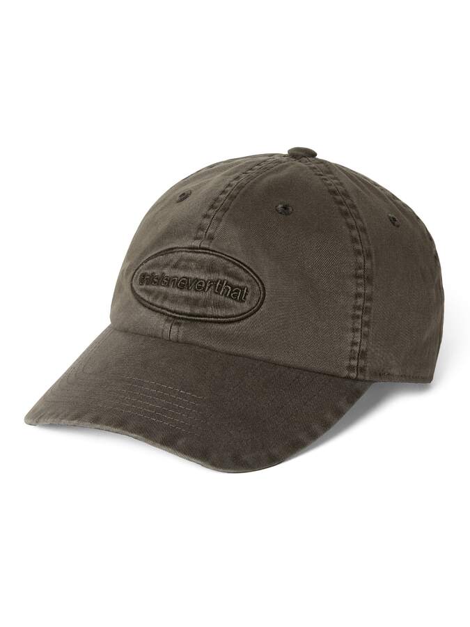 디스이즈네버댓 26SS Overdyed E/T-Logo Cap Charcoal
