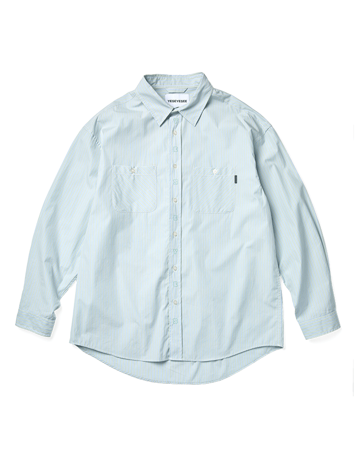 예스아이씨 26SS Plop Stripe Shirt Mint