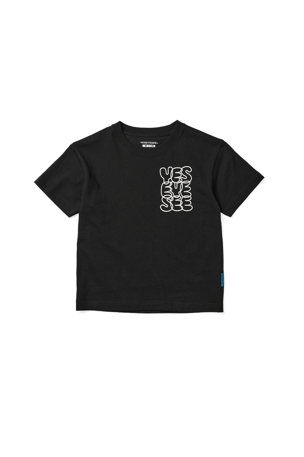예스아이씨 26SS C-Logo Kids Tee Black