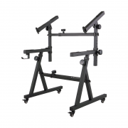 MAKE MUSIC 메이크뮤직 키보드스탠드 Z형(휠) 2단 (MMI-KS02Z) / MMIKS02Z