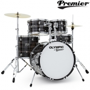 Premier 프리미어 5기통 드럼세트 Oyster 색상 Chrome 하드웨어 심벌, 의자, 하드웨어 포함 OS22KC-1-OYW / OS22KC1OYW