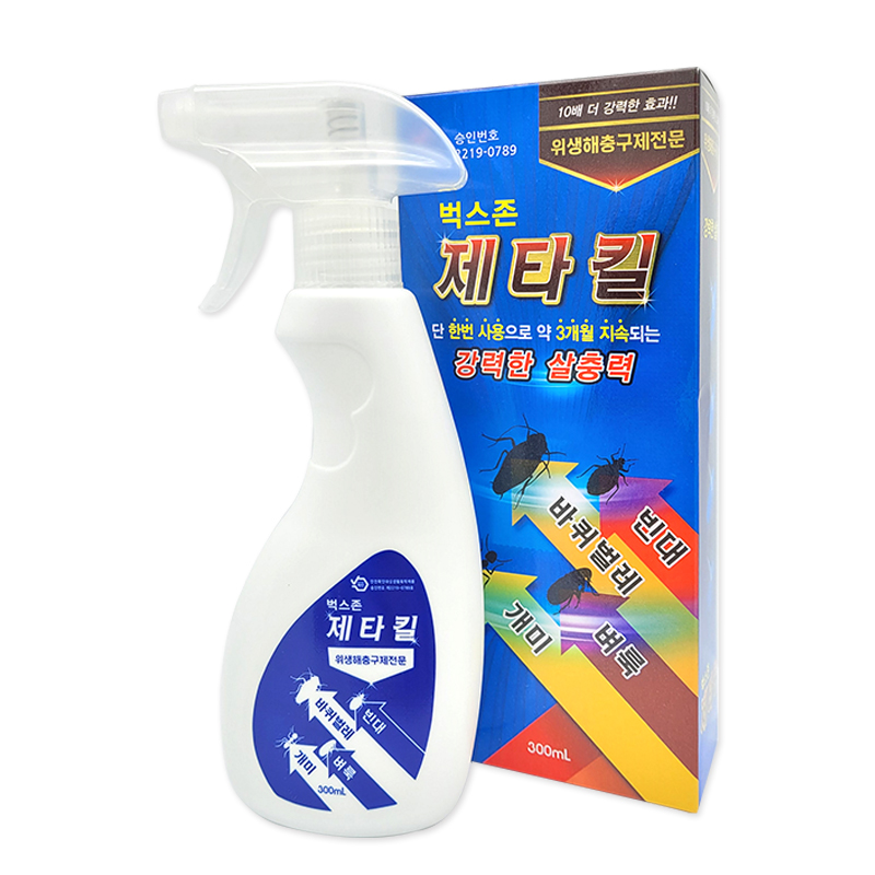 벅스존 제타킬 300ml / 바퀴벌레 개미 빈대 벼룩 살충제