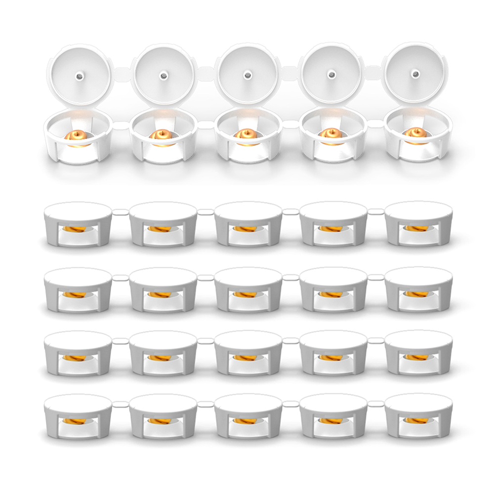 원터치먹이캡 대박스 1000줄 (5,000개) 흰색