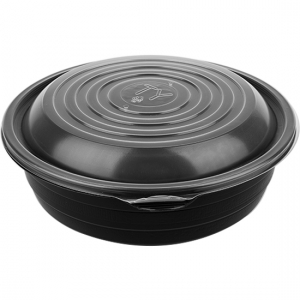 TY-성형원형찜용기300&Oslash;(왕대/블랙)