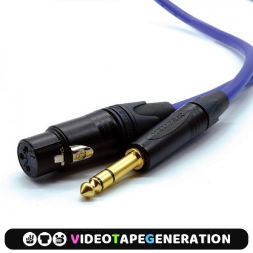 Van Damme XLR(F) to TRS 반담 수제작 아웃보드 케이블 (길이,색상선택)